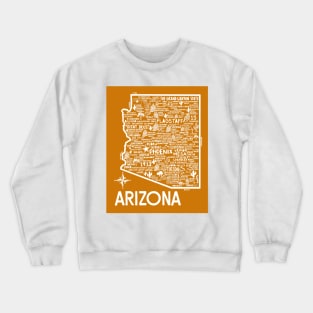 Arizona Map Crewneck Sweatshirt